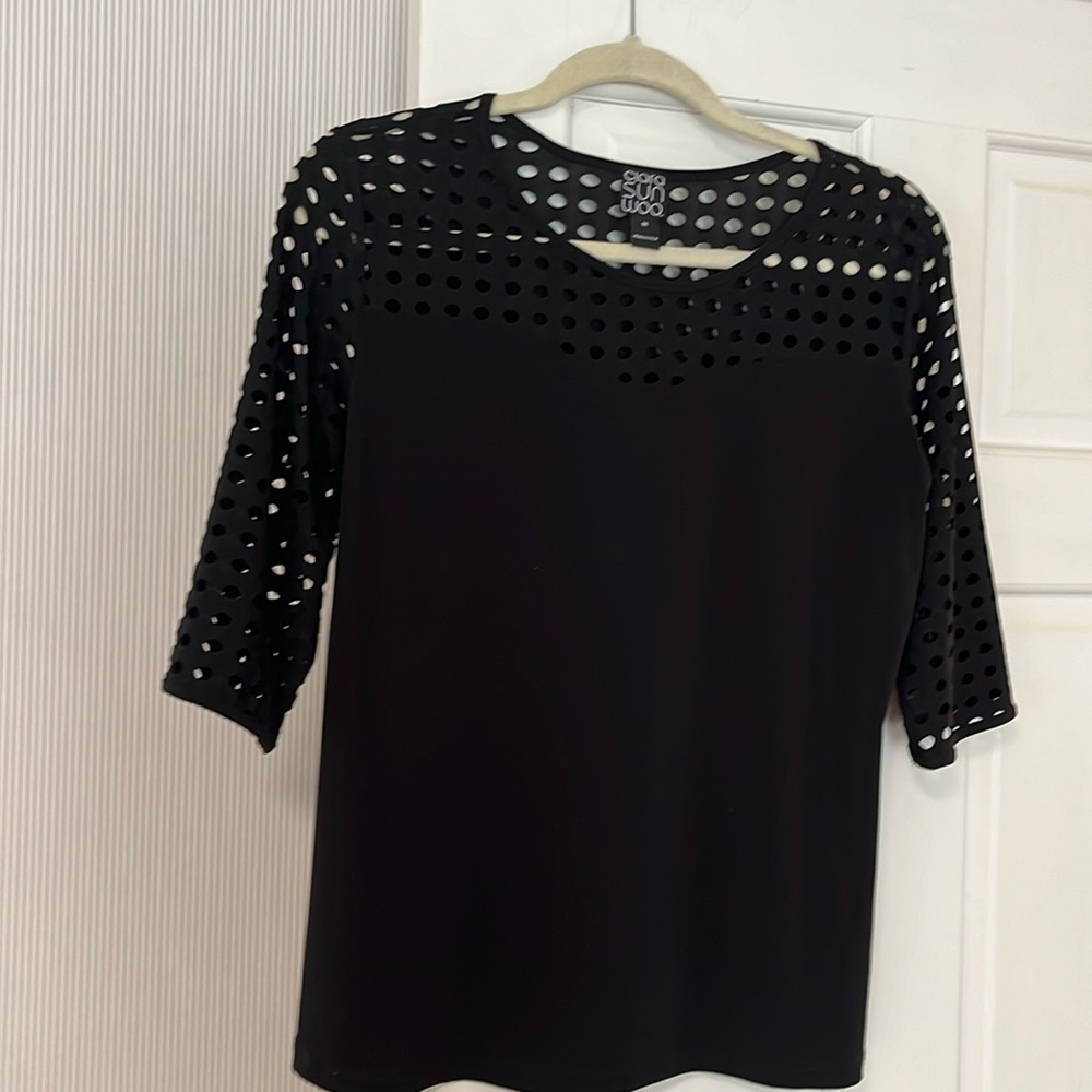 Ciara Sun Woo 3/4 length sleeve top